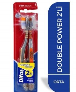 Difaş Double Power 2li Diş Fırçacı X12 - Görsel 1