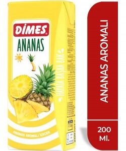 Dimes Meyve Suyu 200 Ml Ananas X27 - Görsel 1