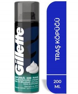 Gillette Traş Köpüğü 200 Ml Hassas - Görsel 1