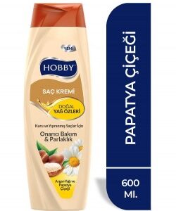 Hobby Saç Kremi Argan Yağı Ve Papatya Çiçeği 600 M... - Görsel 1