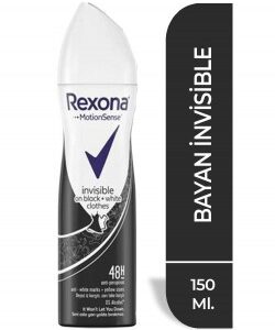 Rexona Deo 150 Ml Bayan İnvisible Black White - Görsel 1