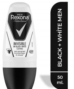 Rexona Rollon Men İnvisible Black Whıte - Görsel 1