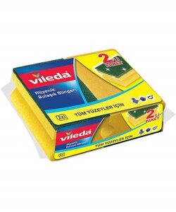 Vileda Yeşil Sünger 2li Oluklu - Görsel 1
