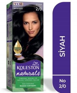Koleston Natural Saç Boyası 2/0 Siyah - Görsel 1