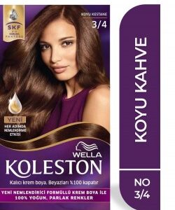 Koleston Saç Boyası 3/4 Koyu Kestane - Görsel 1