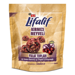 Lifalif Kırmızı Meyveli Yulaf Topları - Görsel 1