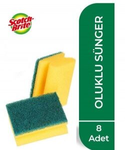 Scotch Brite Sünger 8li Oluklu - Görsel 1